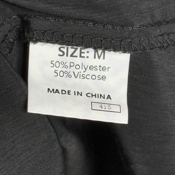 Liam & Co. Womens Blouse Medium Black Dark Romantic Lace Eyelet‎ Goth Feminine - Picture 9 of 10